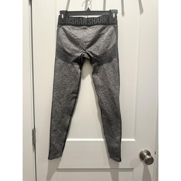 Gymshark Flex Low Rise Leggings Women's Gray Tight Gym Train Workout Yoga S - Picture 2 of 3